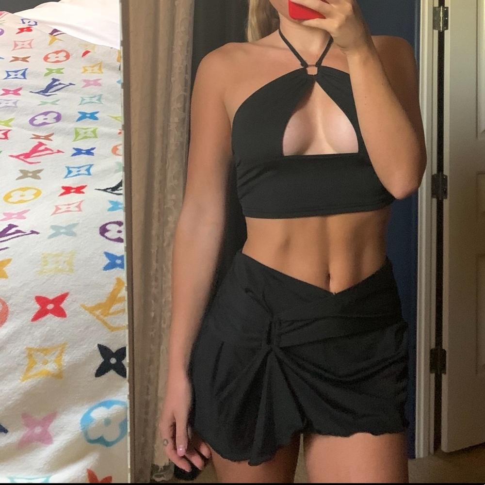 Black coverup skirt